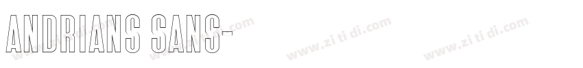 Andrians Sans字体转换